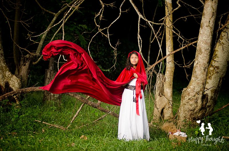 Red Riding Hood on the forest