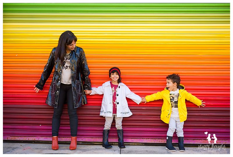 Rainbow children photography