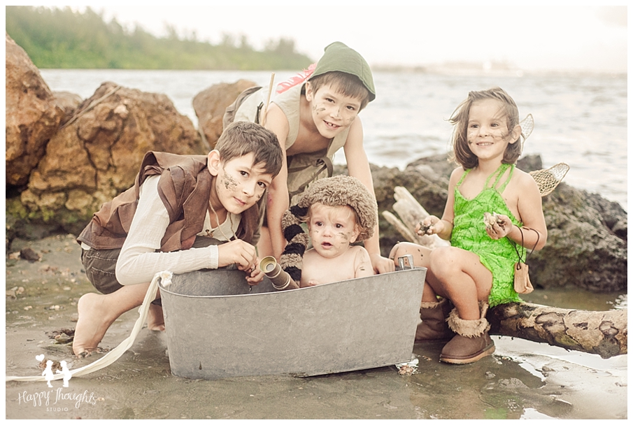 Lost Boys, Peter Pan and Tinker Bell Children Photography