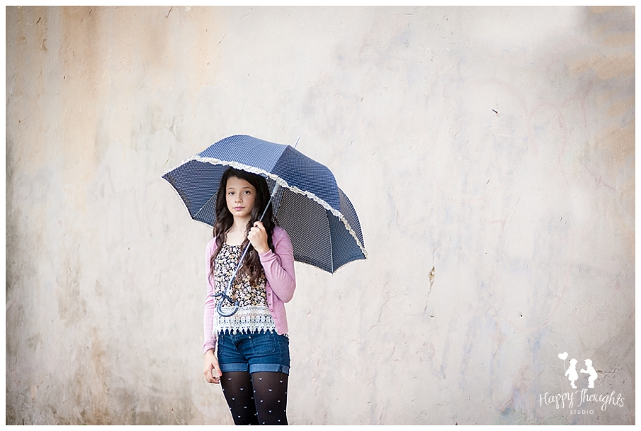 Vintage Umbrella Teen Photography