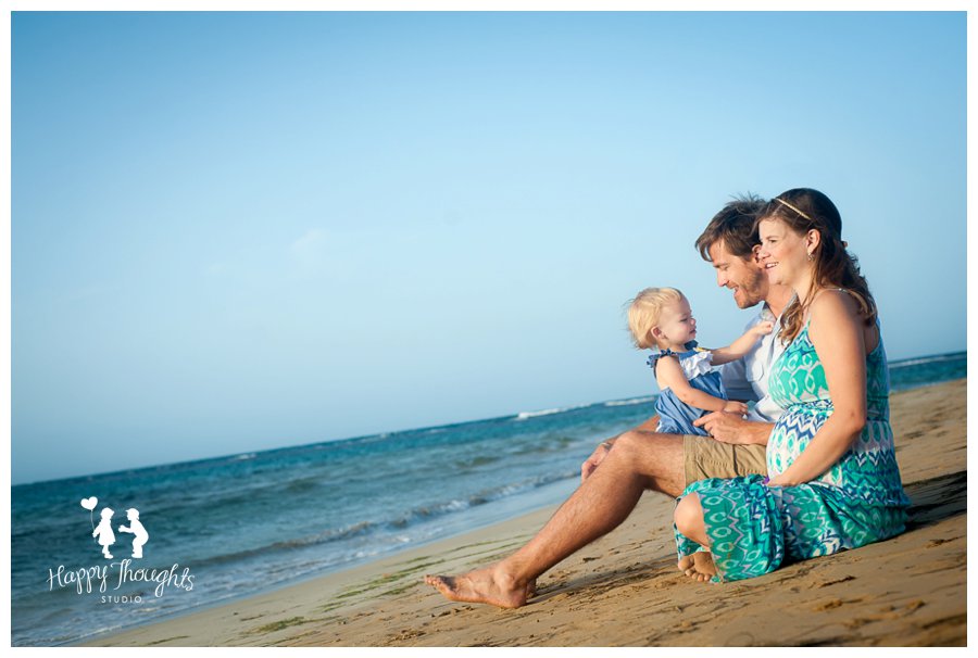 Beach theme Maternity Family session Puerto Rico
