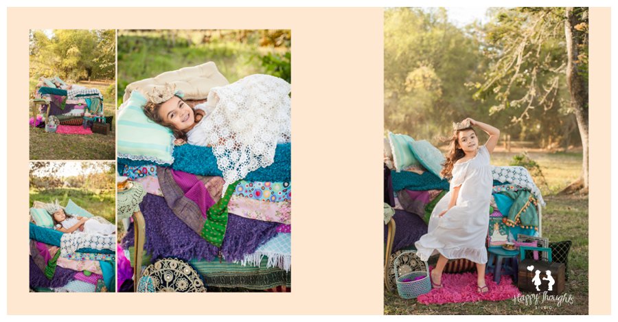 The Princess and The Pea inspired session