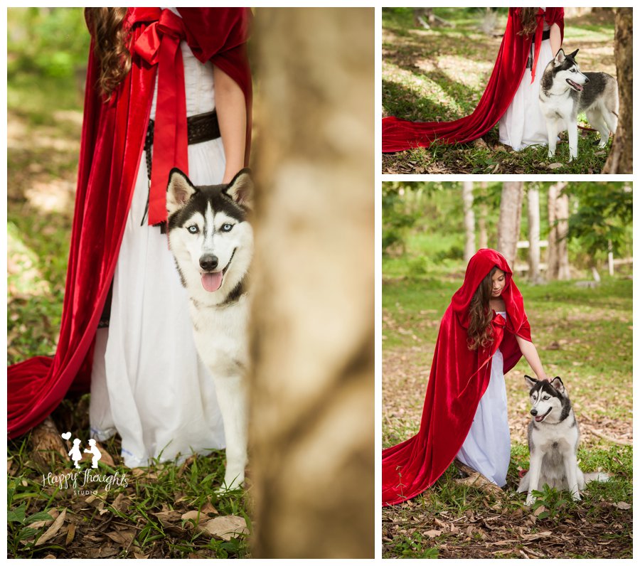 Little Red Riding Hood inspired children photography