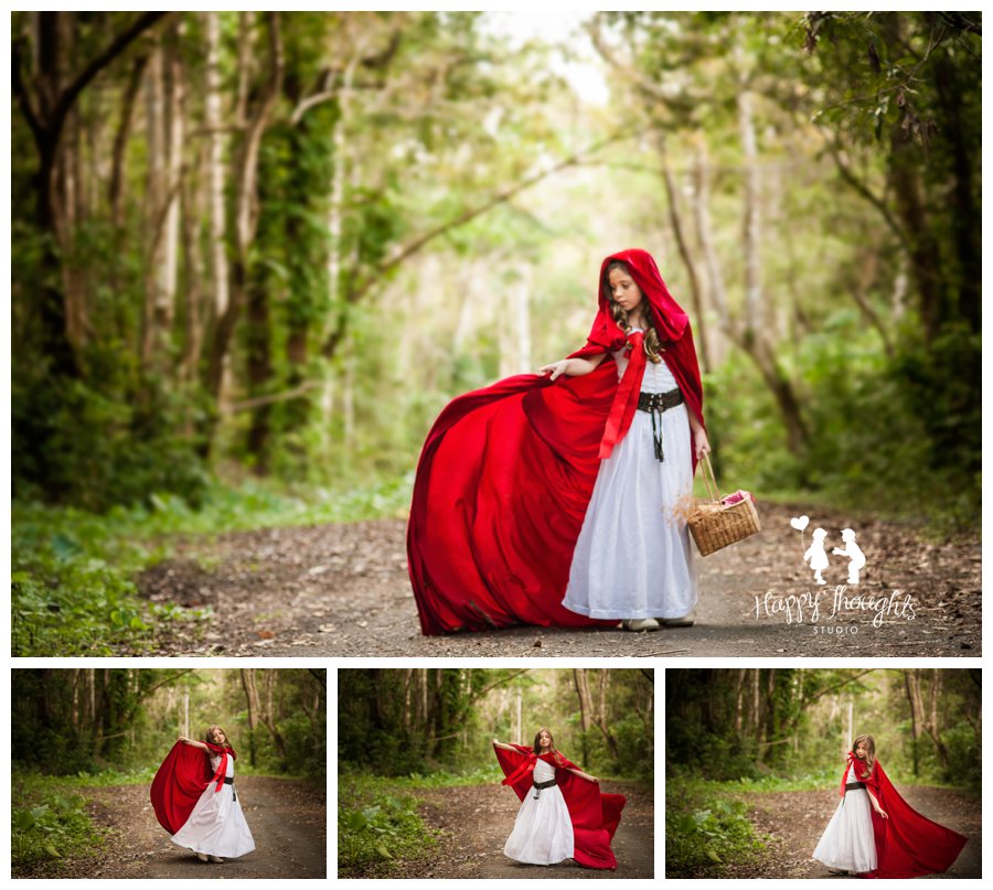 Little Red Riding Hood inspired children photography