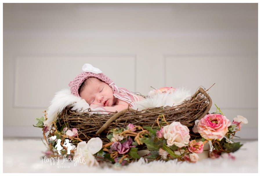 photoshoot newborn baby girl