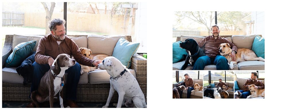 Their Beloved Pet Story Photography session from their home Fair Oak Ranch, Texas